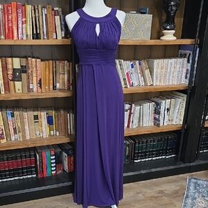 Signature by Sangria Purple Maxi Dress, Size 6